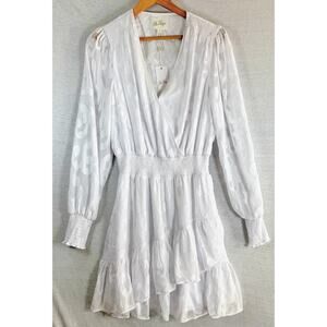 NWT- Lilly Pulitzer Christiana Long Sleeve Dress Resort White Women sz 6